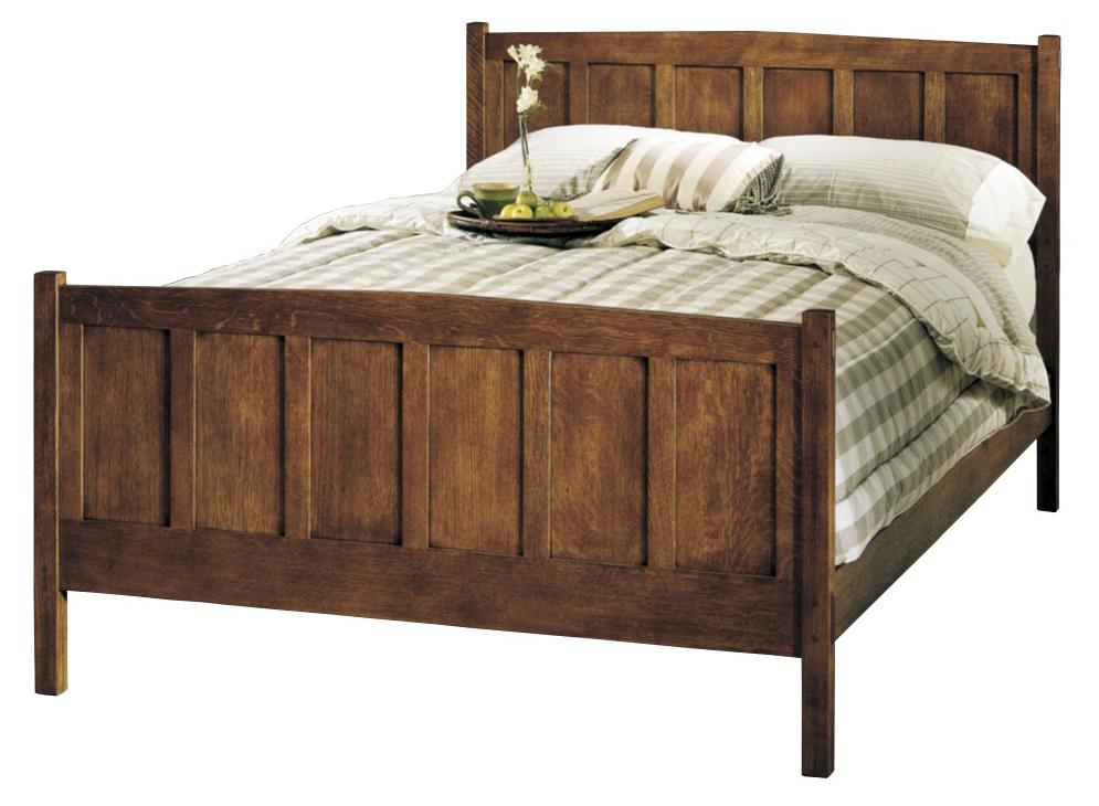 Queen mission bed sales frame